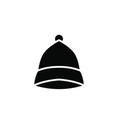 Santa Claus Hat Icon Vector Best Logo , Template Design Emblem Isolated Illustration , Outline Solid Background White 