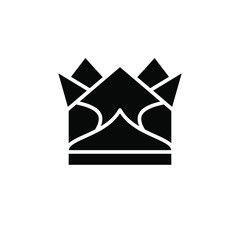 Crown Icon Best Logo Design Vector Emblem Isolated Illustration, King Template company , outline Solid Background White
