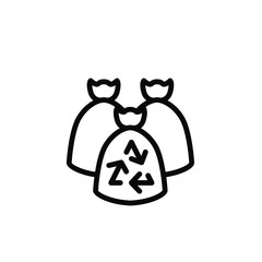 Trash Icon , Template Logo Business Company Simple Clean , Emblem Isolated Emblem Illustration Modern Delete Clear , Outlien Solid Background White
