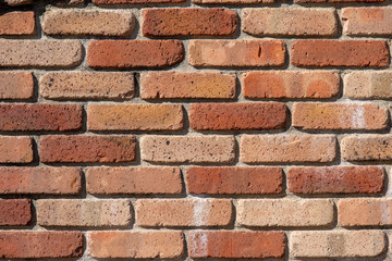 赤いレンガの壁