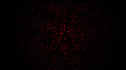 Dots abstracts circles lights red multi in color background