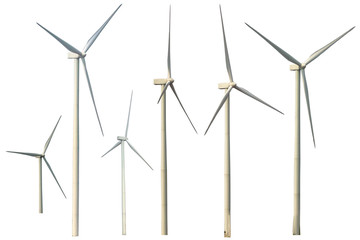 Wind turbine isolated on white The background © TAK TUP ICE W