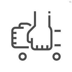 Wash hands and hygiene vector icon design, 64x64 pixel perfect and editable stroke.
