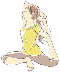 ヨガ　女性