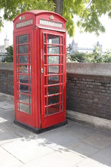British red telephone box