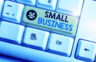 Word writing text Small Business. Business photo showcasing privately owned corporations that has...