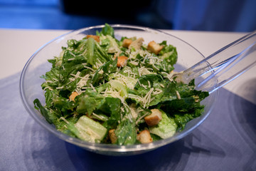 Caesar salad in bowl