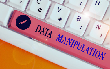 Conceptual hand writing showing Data Manipulation. Concept meaning the process of changing data to...