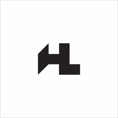 HL letter logo template vector