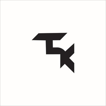 TSK letter logo template vector