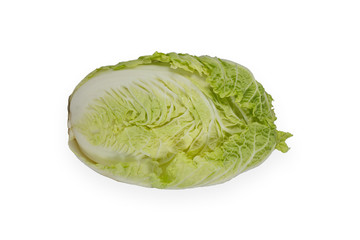 Fototapeta premium IsolatedChinese cabbage on a white background