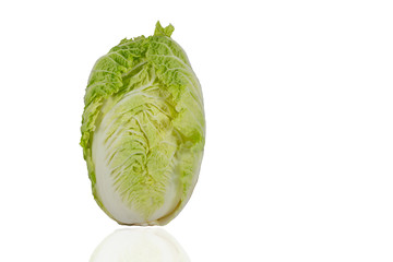 Fototapeta premium IsolatedChinese cabbage on a white background