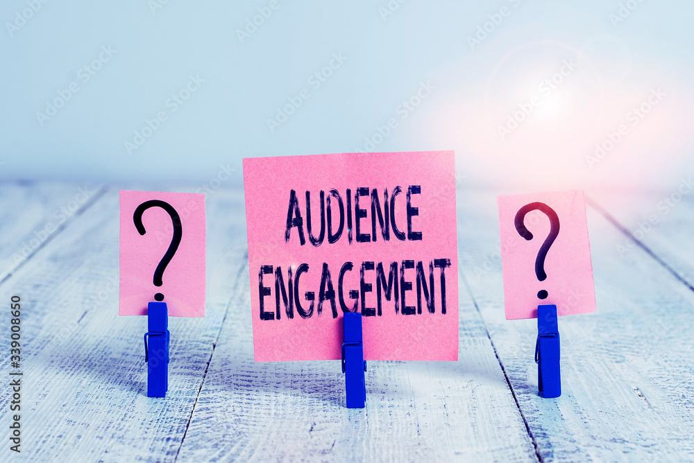Poster text sign showing audience engagement. business photo showcasing active involvement of an audience i