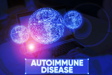 Word writing text Autoimmune Disease. Business photo showcasing body tissues are attacked by its...