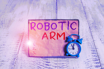Word writing text Robotic Arm. Business photo showcasing programmable mechanical arm with similar...