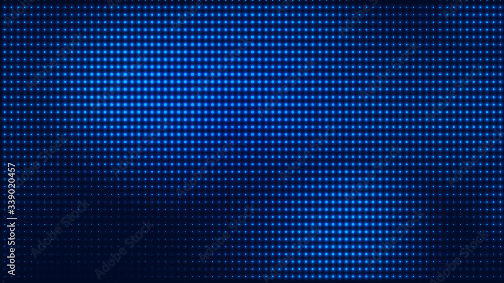 Poster dot blue pattern screen led light gradient texture background. abstract technology big data digital 
