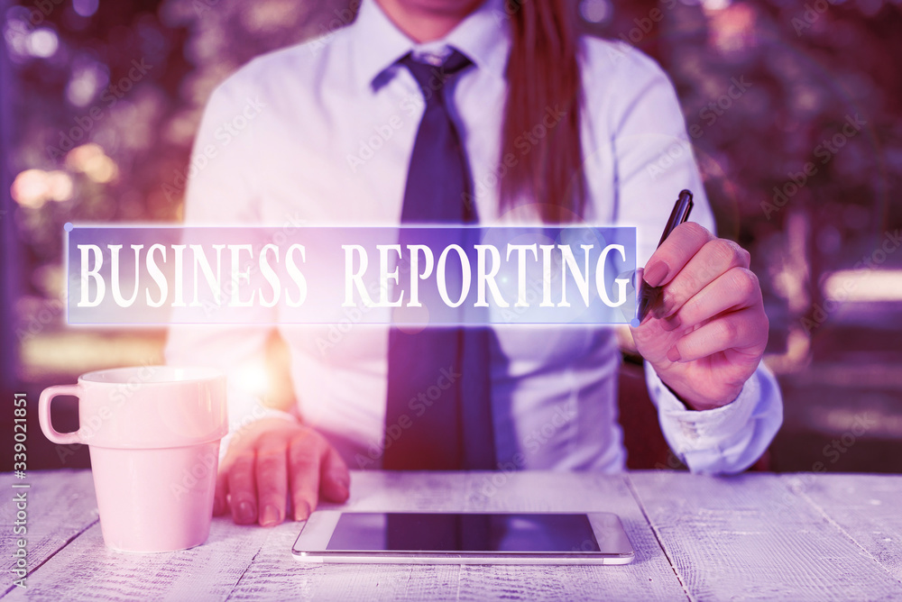 Poster conceptual hand writing showing business reporting. concept meaning a formal written document for a 