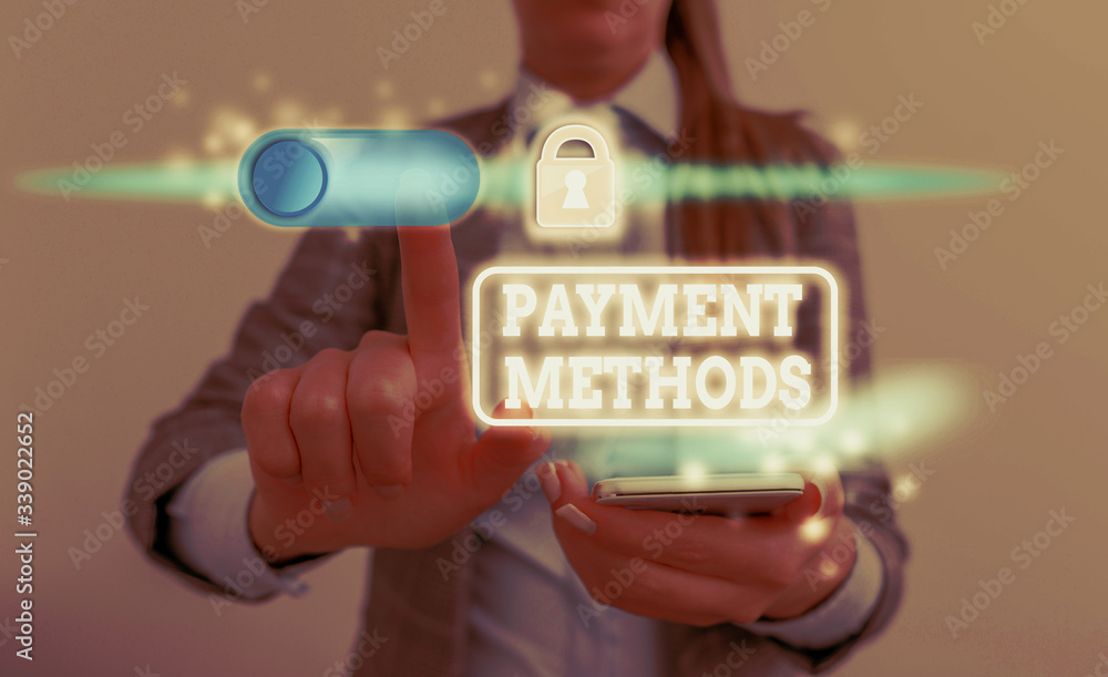 Poster conceptual hand writing showing payment methods. concept meaning trade of value from one party to an