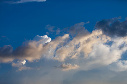 Blue sky with cloud. © peterkai