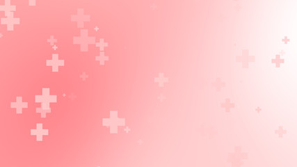 Medical health red white cross pattern background. Abstract healthcare for World Blood Donor Day.