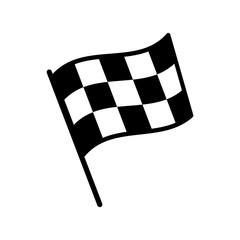 finish flag icon vector template
