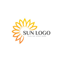 Sun Logo Icon Design Vector