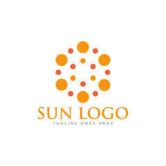 Sun Logo Icon Design Vector