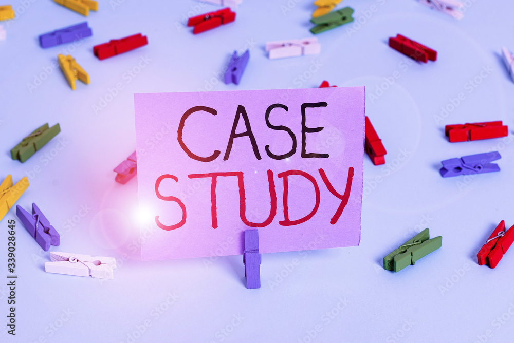 Poster handwriting text writing case study. conceptual photo analysis and a specific research design for ex