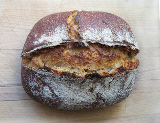 Homemade sourdough bread