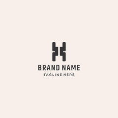 Letter H Abstract logo template design in Vector illustration 