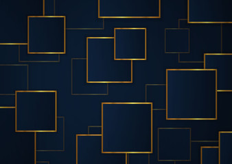 Luxury abstract background geometric square shape overlap design