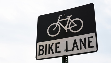 Bike Lane Sign in Washington DC