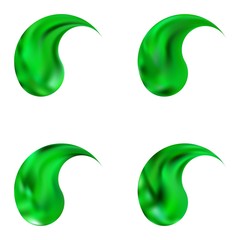 Set of smooth backgrounds with yin or yang.