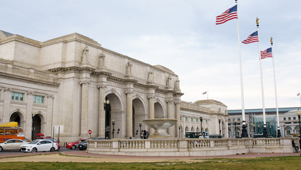 Union Station in Washington DC. Side View