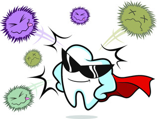 Super Tooth - Vector Illustration