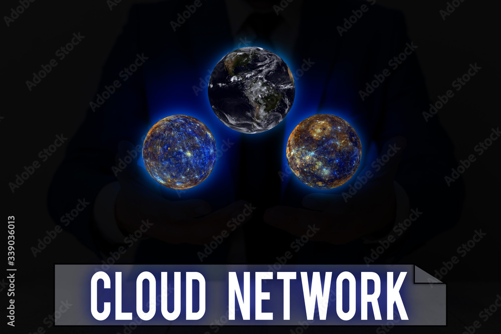 Poster word writing text cloud network. business photo showcasing access of networking resources from centr