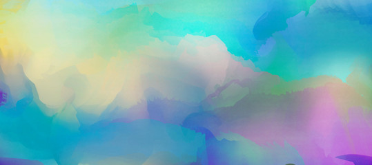 Abstract colorful watercolor for background.