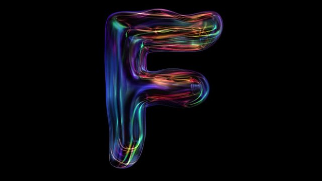 F-J Dynamic letters 3D word art