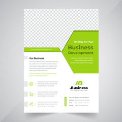 Business flyer design layout template in A4 size. Corporate Concept Design.