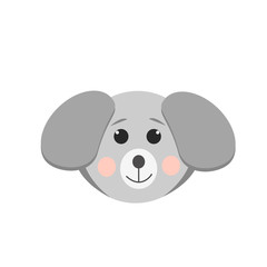 dog vector in flat style. cute animal element for the design of children's rooms, clothes, sticker, poster