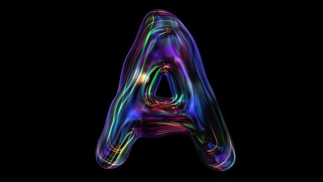 A-E Dynamic letters 3D word art