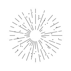 Obraz premium Sunburst Sun Ray Vector