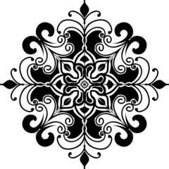 Simple Mandalas for coloring book.Vector Beautiful Mandala.vector illustration.Black color mandala on white isolated background.Decorative hand drawn mandala.