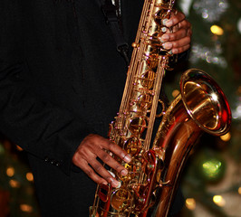 Saxophone at Christmas Time
