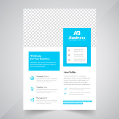 Business flyer design layout template in A4 size. Corporate Concept Design.