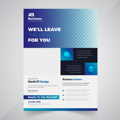 Business flyer design layout template in A4 size. Corporate Concept Design.