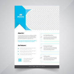 Creative shape Based Corporate Flyer Design Template