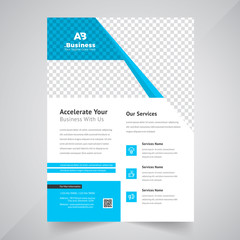 Flyer design layout template in A4 size. Corporate Concept.	