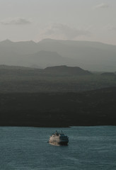 Ship at the Gal√°pagos Islands