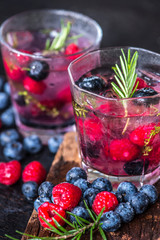 Mixed berry infused water recipe